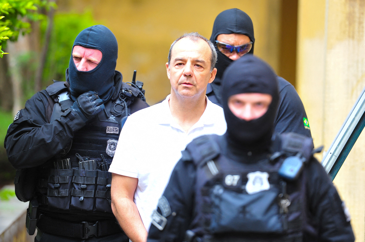 Sergio Cabral nos tempos de cadeia em Curitiba: ex-governador retorna à cena política (Foto: Jason Silva / AGIF / AFP - 19/01/2018)