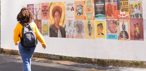Colagem das obras da Mostra 'Juízas Negras Para Ontem' 'na Avenida Paulista: campanha por indicação de mulher negra para o STF (Foto: Divulgação)