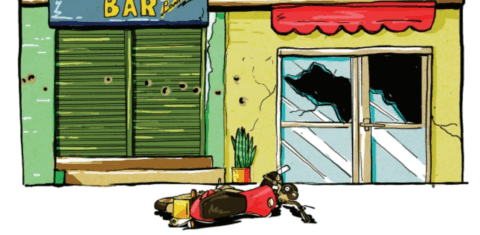 Pesquisa mostra que operações policiais provocaram prejuízo de R4 14 milhões de dois complexos de favelas do Rio (Ilustração: Renato Cafuzo / CESeC)