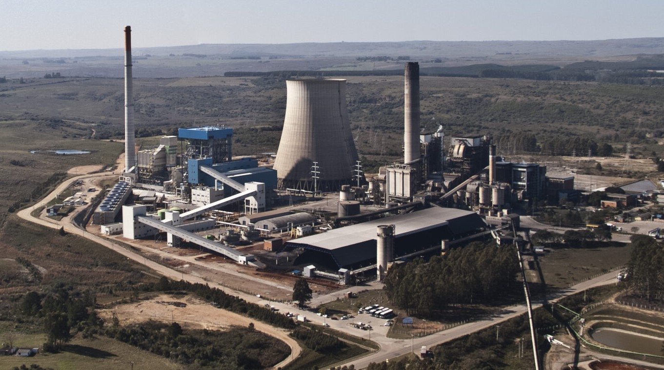 A Usina Termétrica Candiota III em Santa Catarina: Emissões de gases de efeito estufa de termelétricas caíram em 2022 (Foto: Divulgação/GTE Eletrosul)