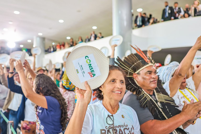 Volta da Conferência Nacional de Segurança Alimentar fortalece o exercício da democracia participativa. Foto Ricardo Stuckert/Divulgação