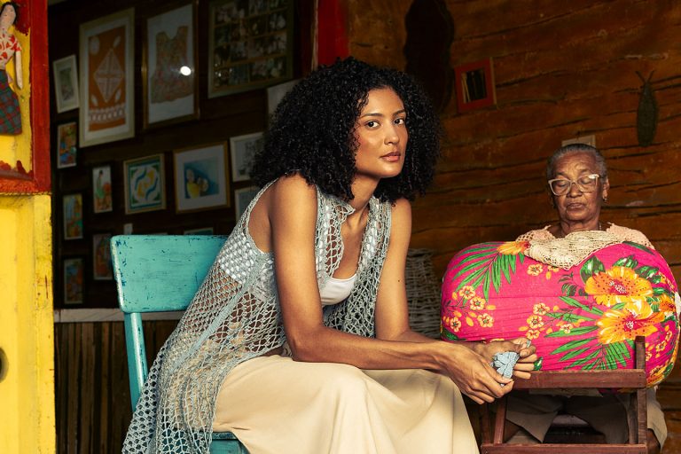 Coleção Ginga, criada pelas Rendeiras de Bilro da Vila de Ponta Negra. Foto Paulo Lucena