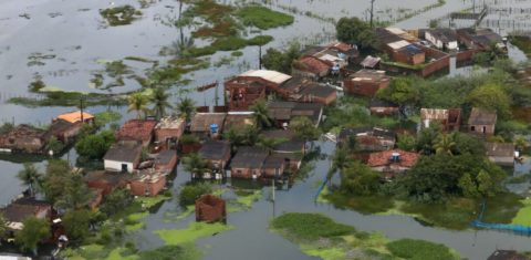 Região Metropolitana do Recife submersa após temporais: relatório do IPCC alerta para aumento do nível do mar e acende sinal vermelho para cidades costeiras do Brasil (Foto: Cleber Caetano / Presidência da República - 22/05/2022)