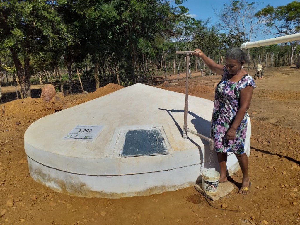 Cisterna instalada no Semiárido maranhense: ONGs buscam financiamento para novas unidades (Foto: Governo do Maranhão)