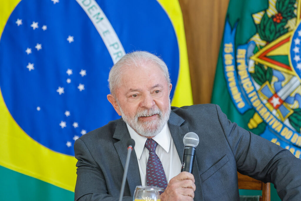 O presidente da República, Luiz Inácio Lula da Silva, durante café com jornalistas: recriação do PPCDAM e compromisso com desmatamento zero (Foto: Ricardo Stuckert/PR)