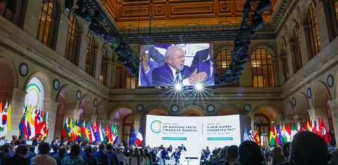 Lula participa da Cúpula para um Novo Pacto Financeiro Global: "sem mudar as instituições, a questão climática vira uma brincadeira" (Foto: Ricardo Stuckert/PR)