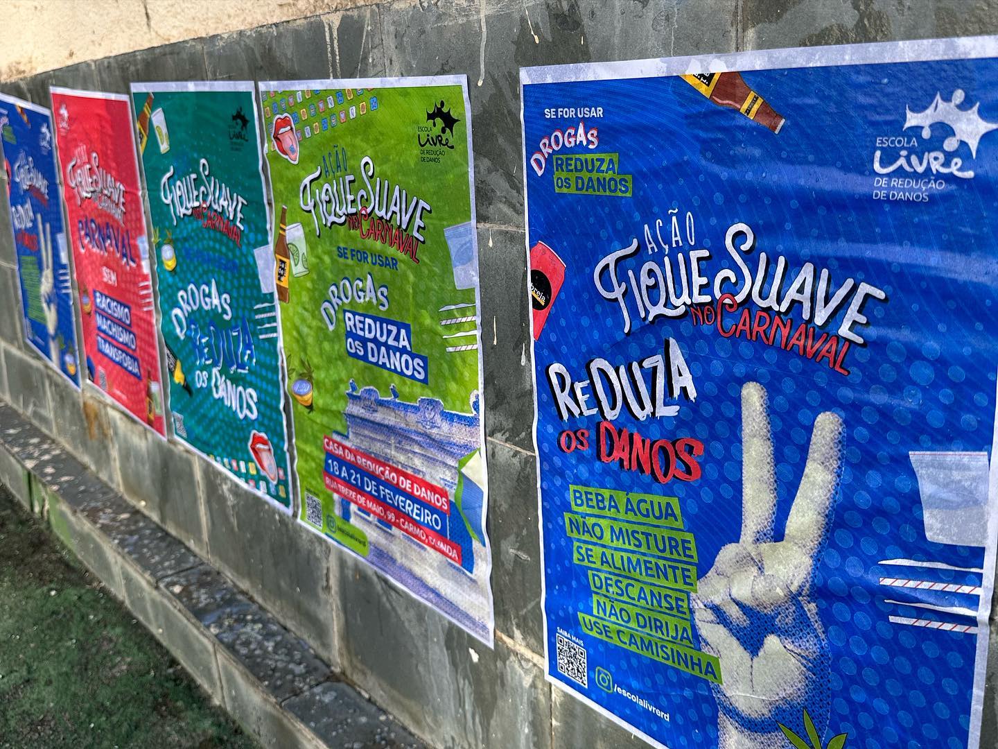 Campanha de redução de danos no Carnaval de Pernambuco: ataques e tentativas de criminalização (Foto: Divulgação / Escola Livre de Redução de Danos)