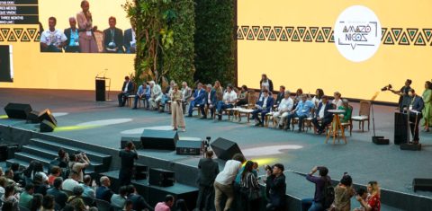 A ministra Marina Silva nos Diálogos Amazônicos: debates necessários para entender e construir novos modelos de desenvolvimento para a região (Foto: Carlos Tavares / Agência Pará - 04/08/2023)