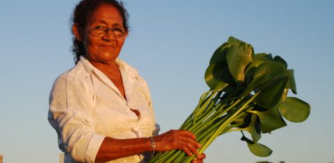 Catarina Guató: “Precisamos que nossas terras, rios e peixes sejam devolvidos para nós. Só assim, as gerações futuras de todos os povos conhecerão o Pantanal”. Foto Fabio Pellegrini
