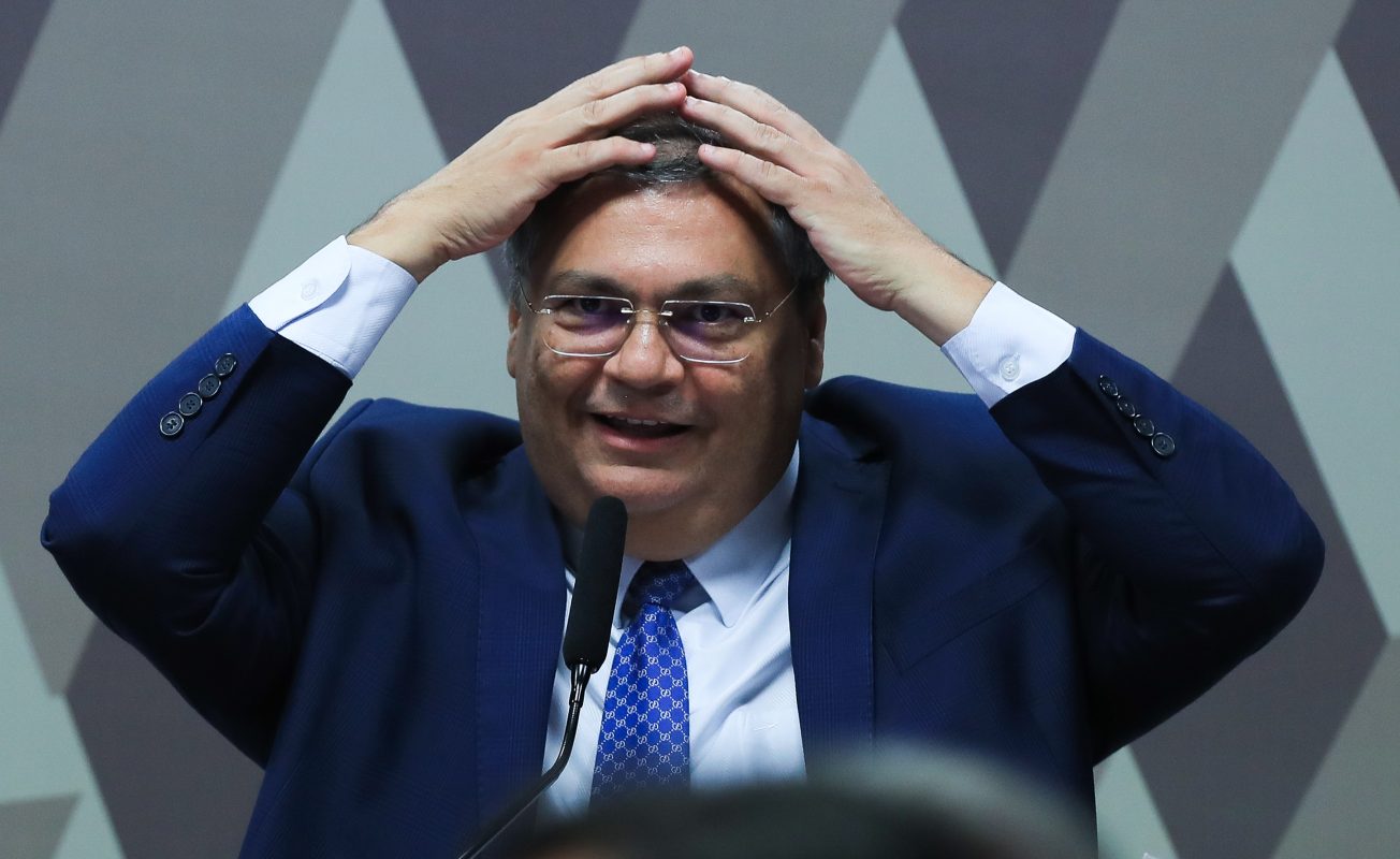 Flávio Dino durante a sabatina no Senado, parte do processo de sua aprovação como ministro do STF. Foto Lula Marques/Agência Brasil