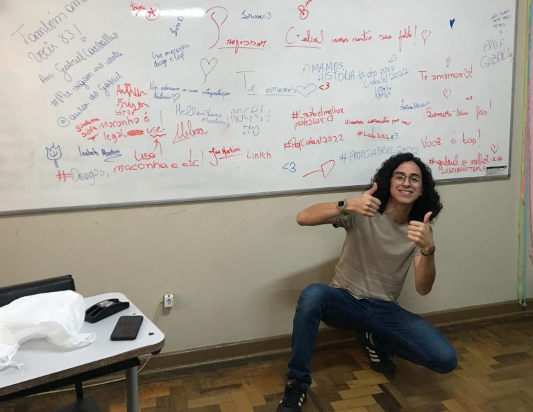 Gabriel Cardoso sonha em ser professor universitário: “Não basta ter um diploma, é necessário saber ensinar e aprender a aprender”. Foto Arquivo Pessoal