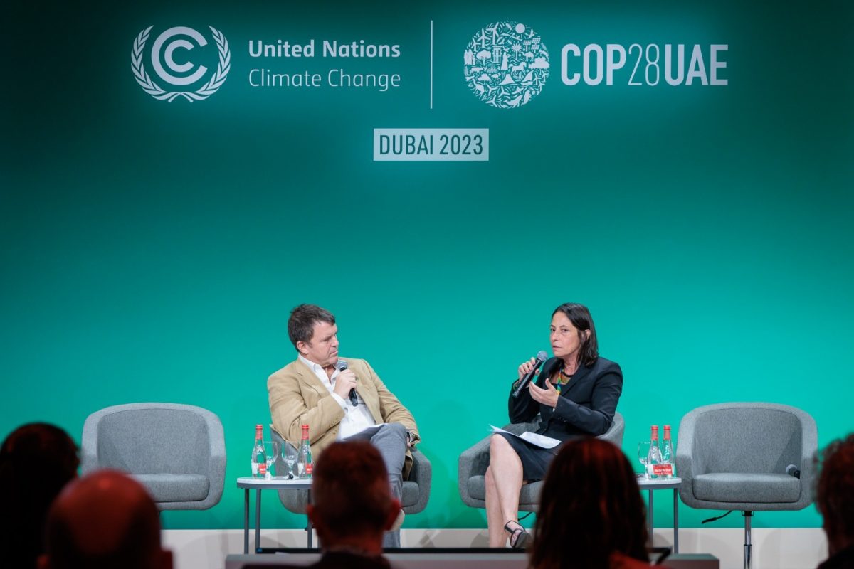 Maria Netto, do ICS, na COP28: “O avanço é histórico, mas o caminho para fazer a transição ainda não está claro”. Foto Divulgação