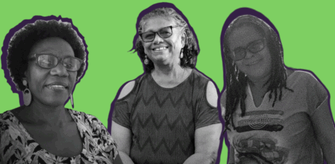 Maria Isabel, Luíza e Milca, símbolos da luta contra o trabalho infantil doméstico. Colagem Maíra Soares