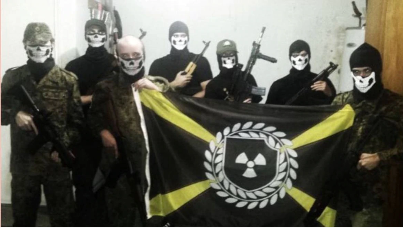 O grupo Atomwaffen Division, em imagem divulgada em suas redes sociais