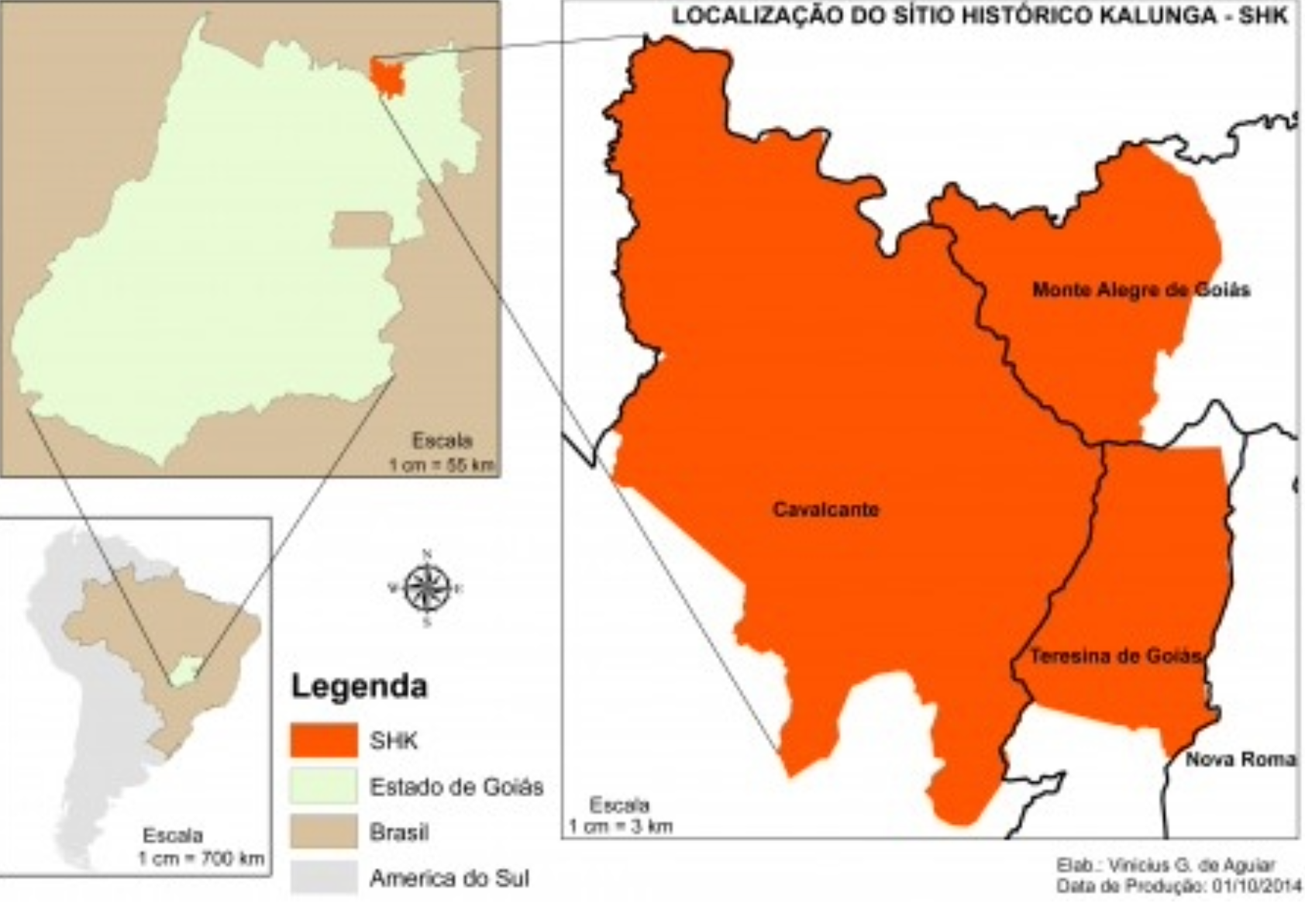 No extremo norte de Goiás, o Território Quilombola Kalunga se sobrepõe a áreas dos municípios de Cavalcante, Monte Alegre e Teresina de Goiás (Reprodução)