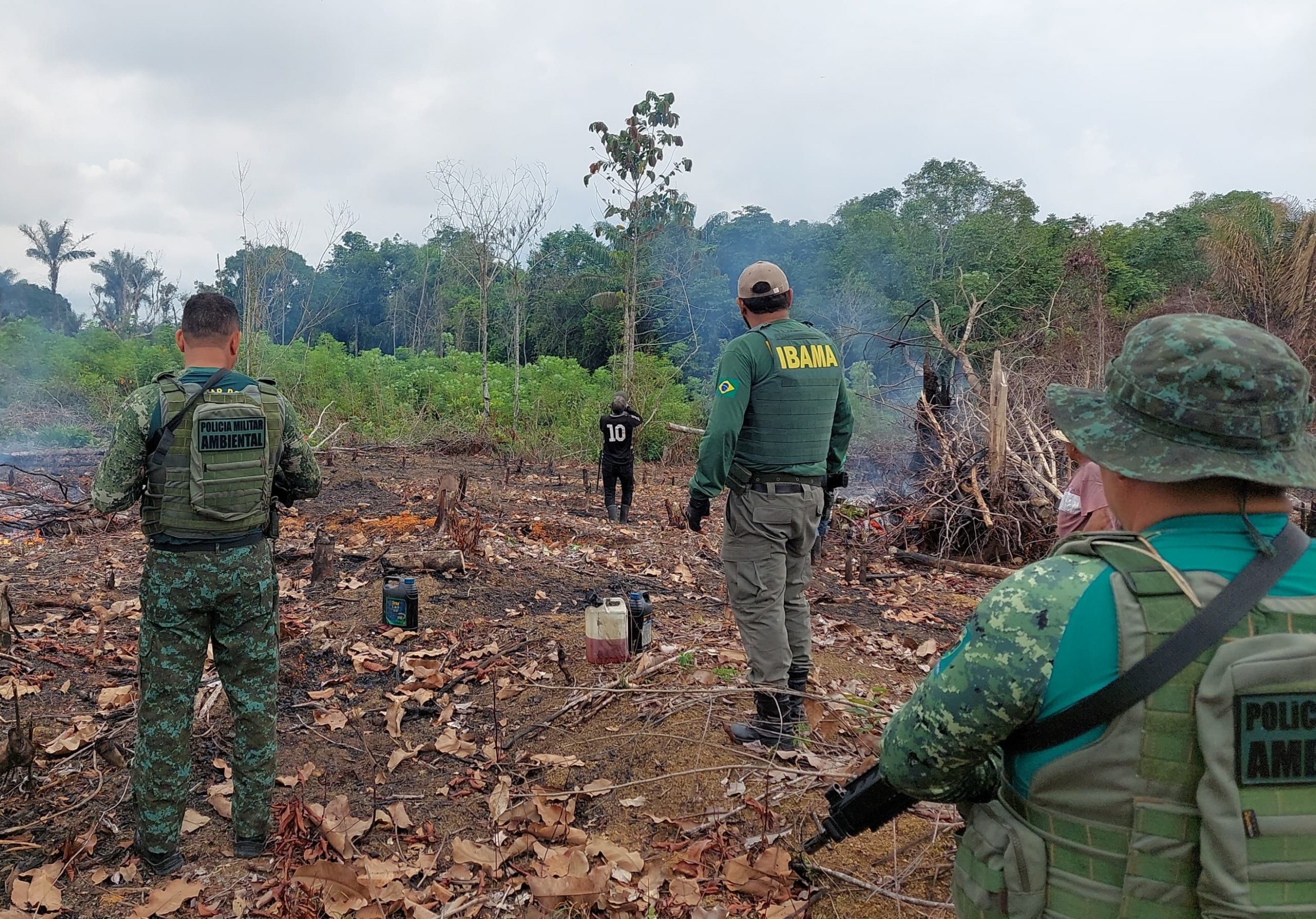 Operação de combate a queimadas e desmatamento no Amazonas: Ibama estreita trabalho em parceria com estados (Foto: Ibama/Divulgação - 11/12/2023)
