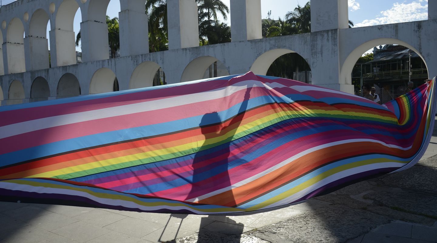 Manifestação no Dia da Visibiliade Trans no Rio de Janeiro: 145 pessoas trans foram mortas no país de acordo com levantamento da Antra (Foto: Fernando Frazão / Agência Brasil)