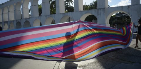 Manifestação no Dia da Visibiliade Trans no Rio de Janeiro: 145 pessoas trans foram mortas no país de acordo com levantamento da Antra (Foto: Fernando Frazão / Agência Brasil)