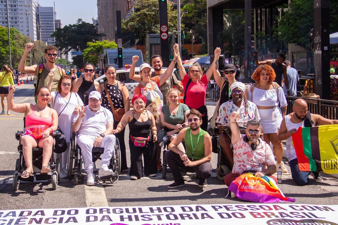 Parada PCD de Salvador: manifestações fazem parte da luta dos PcDs LGBTQIA+ por inclusão e reconhecimento (Foto: Vítor Rodrigues / Divulgação)