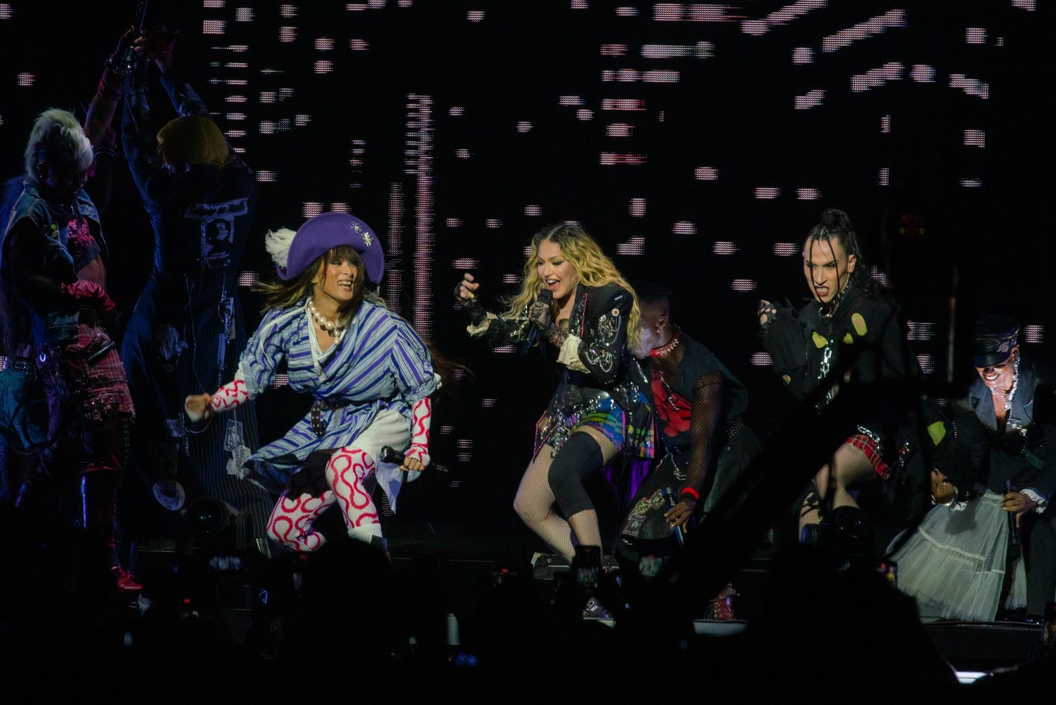 Madonna no show em Copacabana: críticas parecem saídas do núcleo de beatas de uma novela dos anos 1990 (Foto: Rafael Catarcione / Prefeitura do Rio - 04/05/2024)