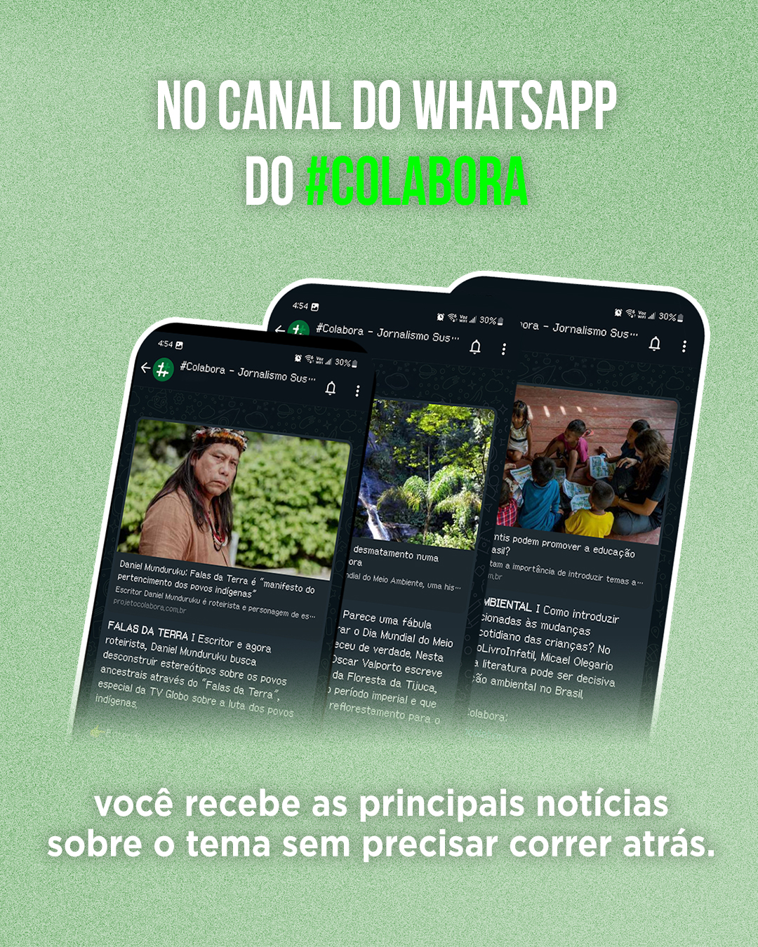 Receba as notícias do #Colabora no seu Whatsapp; saiba mais