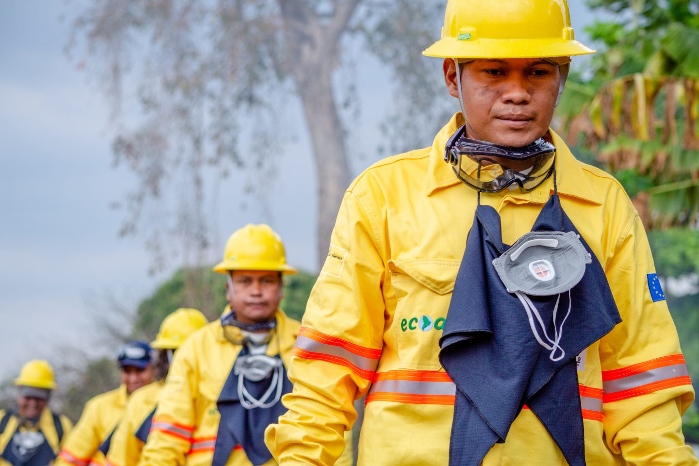 Brigadas indígenas voluntárias ajudam a combater os focos de Incêndio no Pantanal. Foto Victor Hugo Sanches/Ecoa