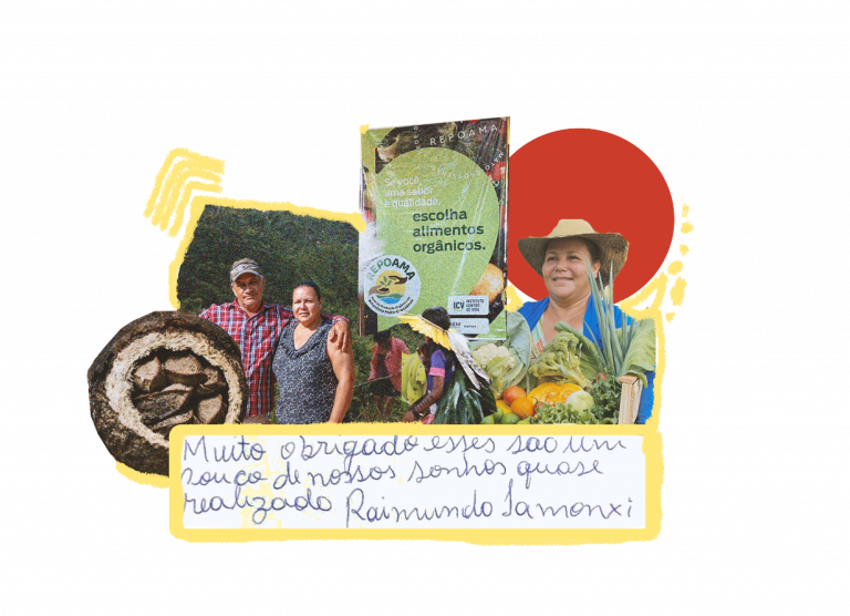 Indígenas e agricultores familiares unidos na resistência ao avanço da soja na Amazônia (Arte: Júlia Beatriz)