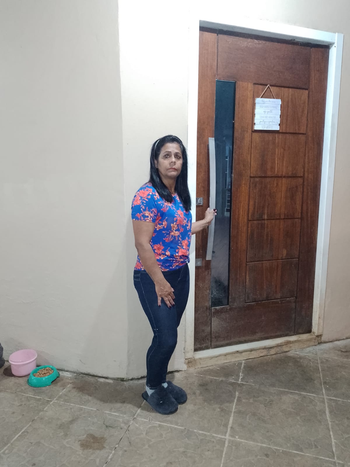 Enchentes no Rio Grande do Sul: Carmen Souza teve a casa destruída (Foto: arquivo pessoal)