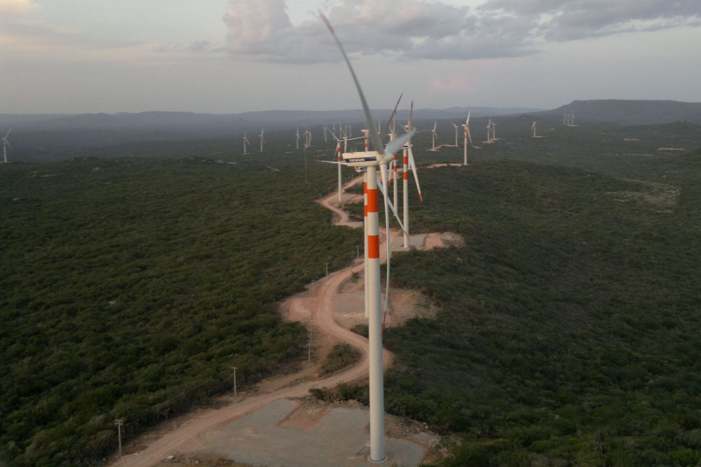 Usina eólica no interior da Bahia: Brasil cai em ranking de ação climática apesar de avanços em energia renovável (Foto: Divulgação)