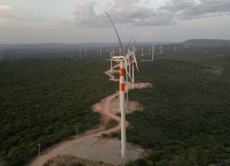 Usina eólica no interior da Bahia: Brasil cai em ranking de ação climática apesar de avanços em energia renovável (Foto: Divulgação)