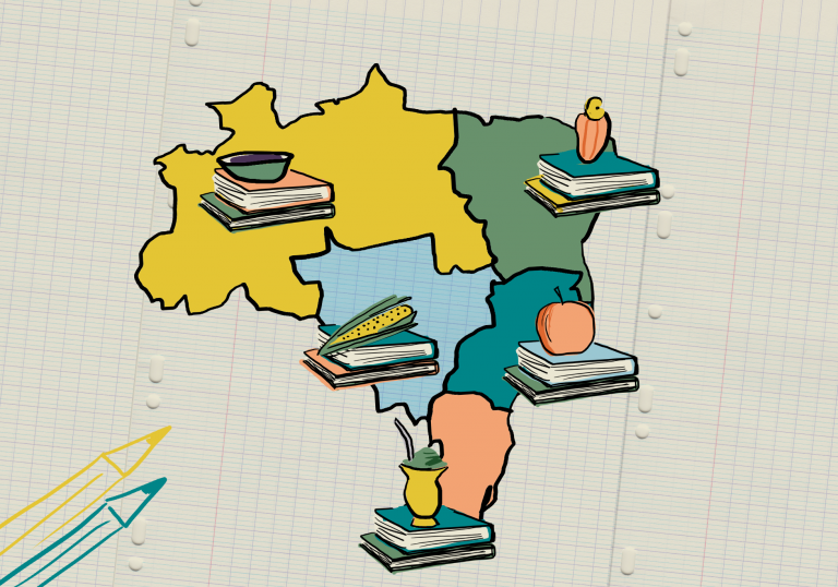 Achatamento salarial com novo piso salarial e falta de status da carreira são problemas recorrentes dos professores em todo o Brasil (Arte: Juliana Lima/Utopika)