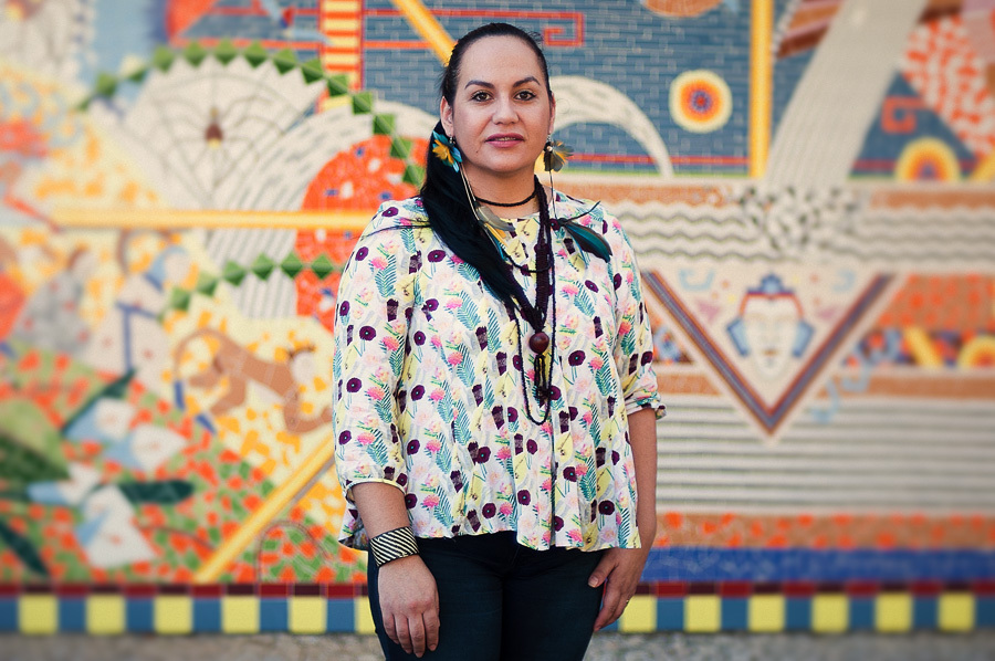 A antropóloga e geógrafa Jozileia Kaingang: movimento das mulheres indígenas vive um dilema: ser ou não ser feminista (Foto: UFSC / Divulgação)