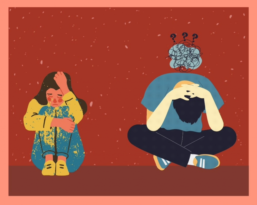 sicólogos alertam: depressão está cada vez mais comum entre os adolescentes (Ilustração: Milena D'Anunciação)