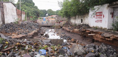 Bairro de Teresina impactado por enchente no verão de 2022: comissão municipal para discutir justiça climática e racismo ambiental (Foto: PMT - 05/01/2022)