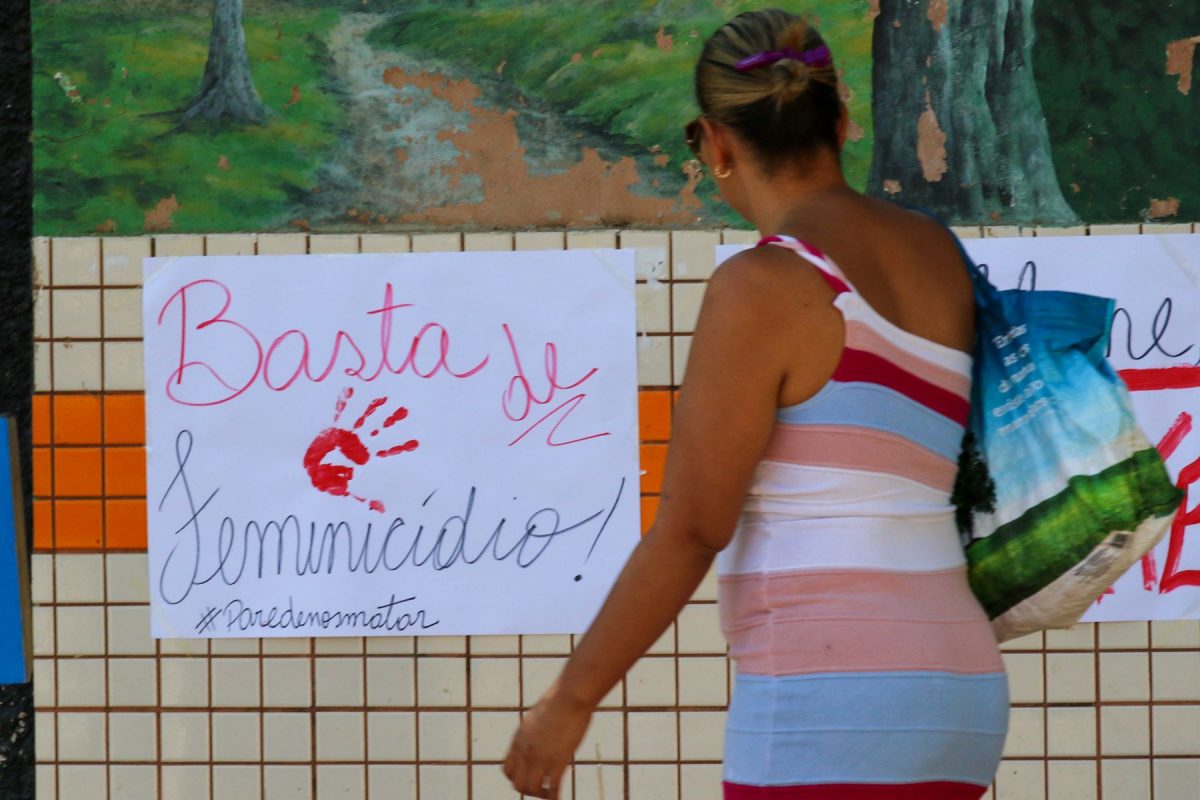 Protesto contra o feminicídio em Brasília: mulheres sempre pagam a conta (Foto: Fábio Rodrigues-Pozzebom / Agência Brasil - 10/08/2023)