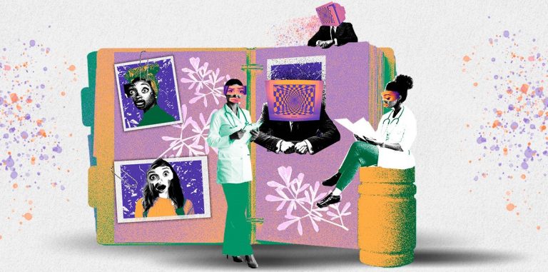 Conselhos de medicina atuam no lobby antiaborto (Arte: AzMina)