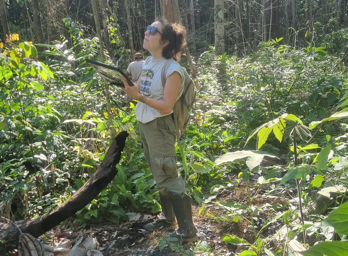 A cientista climática Erika Berenguer em trabalho de campo no Tapajós: 'Proibir o fogo irrestritamente não leva em consideração as pessoas mais vulneráveis da nossa sociedade e que menos contribuíram com as mudanças climáticas' (Foto: Arquivo Pessoal)