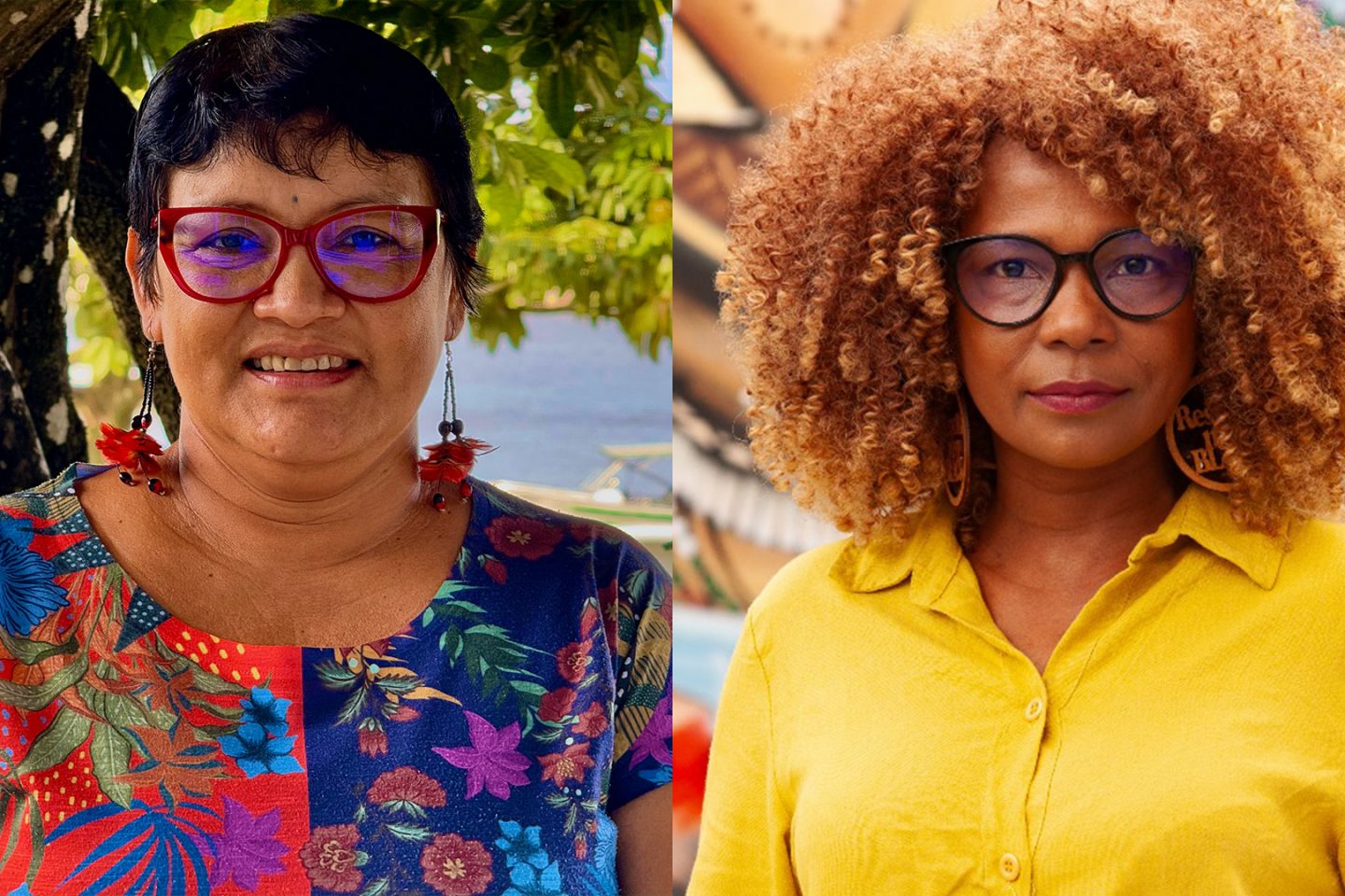 Valéria Payé e Deroni Mendes, as novas coordenadores do Observatório do Clima: indígena e quilombola ampliam agenda climática com novos saberes e olhares (Fotos: Ariane Susui e Rodrigo Vargas)