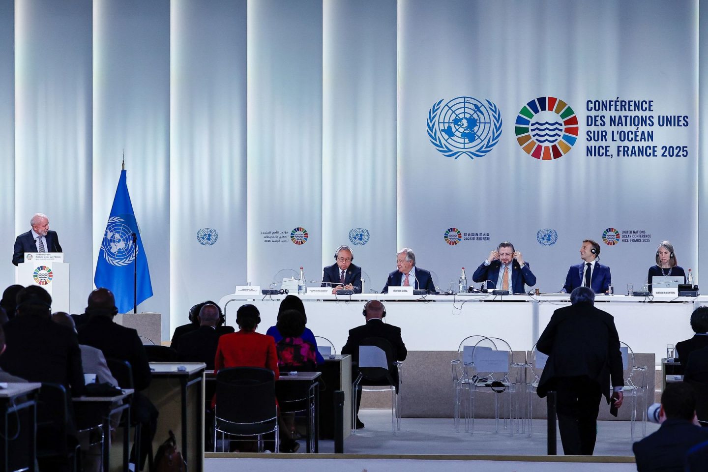 Lula discursa na abertura da Conferência dos Oceanos da ONU: Brasil não assina declaração contra poluição plástica (Foto: Ricardo Stuckert / PR / Agência Brasil)