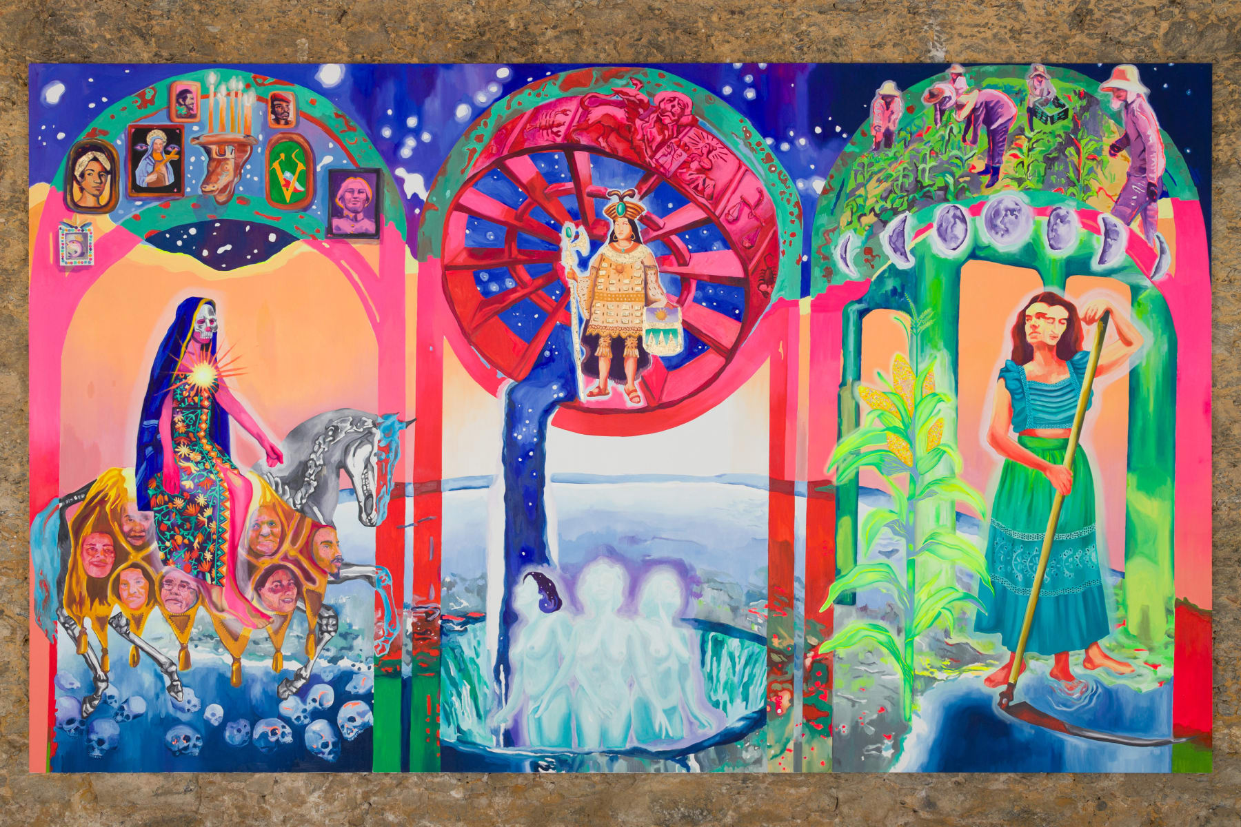 O Sonho Sul-Americano, de Marcela Cantuária, da exposição Tromba D'Água, no Museu do Amanhã: projeto Ocupa COP (Foto: Reprodução)