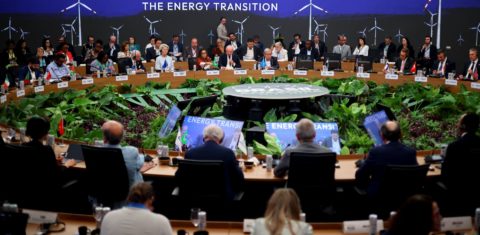 Sessão sobre transição energética na Cúpula dos Líderes, na COP30 em Belém: Lula anuncia fundo com recursos do petróleo para financiar também adaptação e justiça climática (Foto: Ueslei Marcelino / COP30)