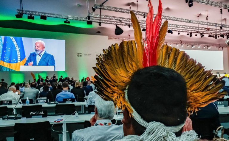 Lula discursa na abertura da COP30: pede mais investimentos no clima, elogia indígenas pela preservação e critica negacionistas (Foto: Ricardo Stuckert / PR)