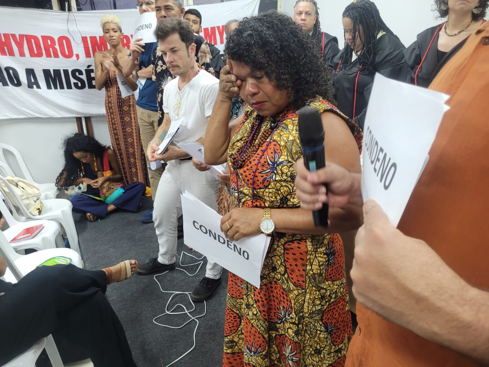 A quilombola Sandra Georgete, do Sítio São João, impactada pelo Hydro. (Foto: Liana Melo)