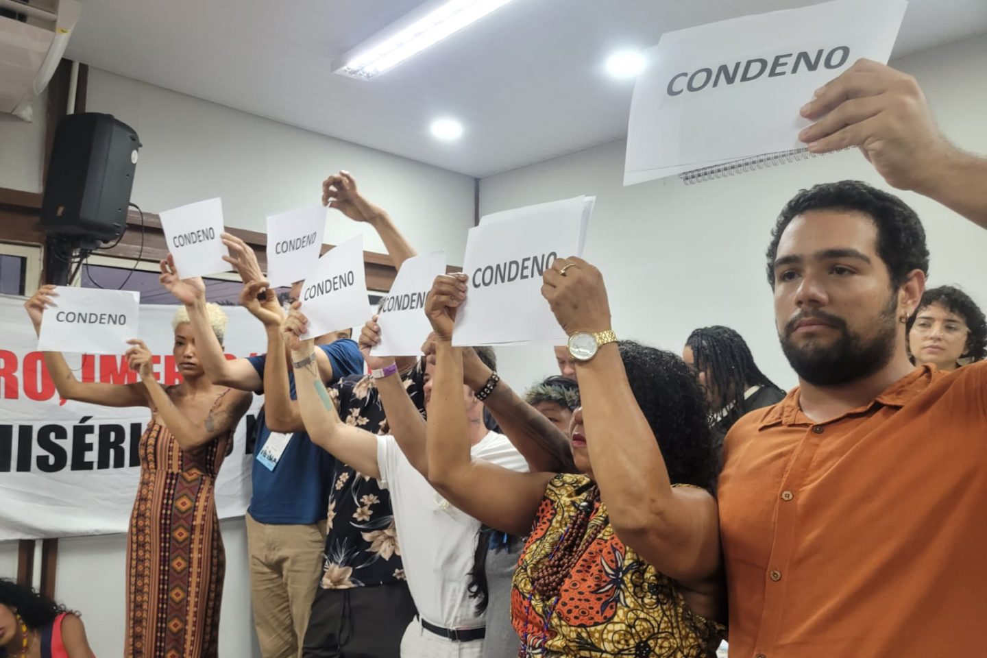 Em tribunal popular, jurado condenado por unanimidade mineradoras que atuam no Pará. (Foto: Liana Melo)