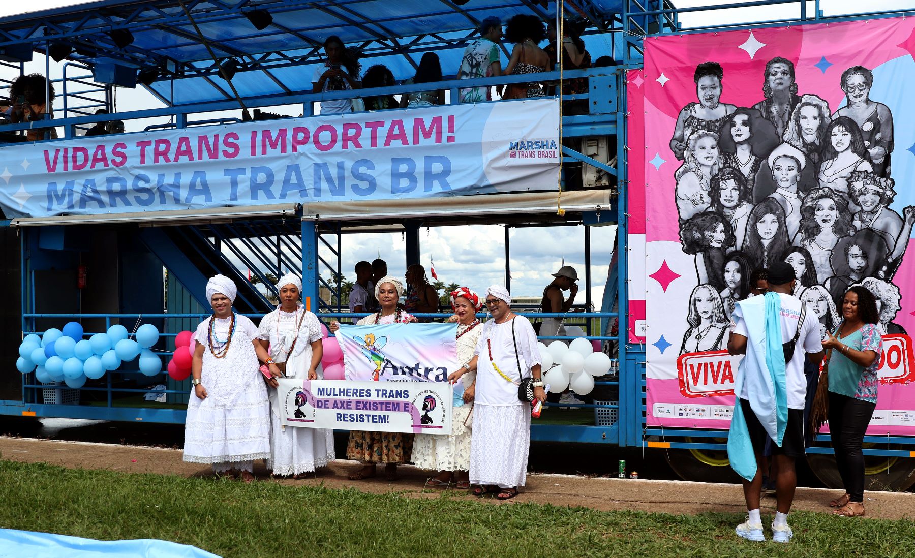 "Vidas trans importam", mensagem em ato em Brasília: violência contra pessoas trans e travestis no centro das preocupações (Foto: José Cruz / Agência Brasil - 28/01/2024)