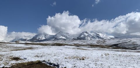 Geleira nos Andes peruanos: encolhimento rápido ameaça abastecimento de água de 90 milhões de pessoas (Foto: Bethan Davies / University of Newcastle)