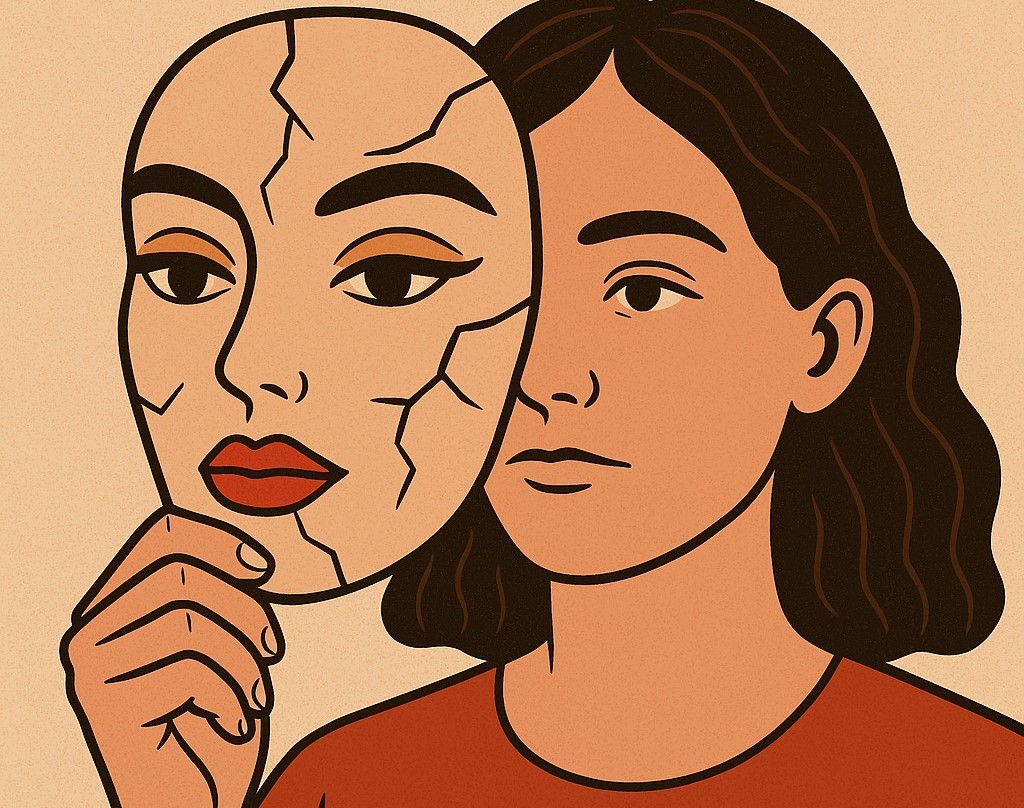 Mulheres sempre têm a experiência guiada por algum trauma, alguma ameaça (Imagem criada por Inteligência Artificial)