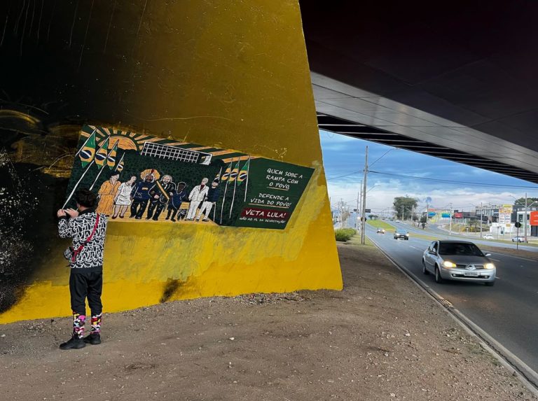 Cartaz pede veto de Lula ao PL da Devastação: com mais de 800 emendas a MP, Congresso tenta ressuscitar dispositivos barrados (Foto: Divulgação)