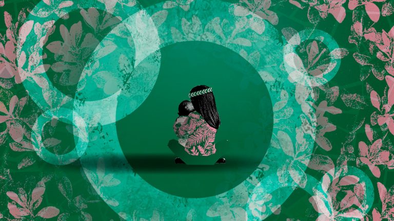 Mães meninas: territórios indígenas registram maiores taxas de fecundidade ((Arte: Giulia Santos e Kath Xapi Puri / AzMina)