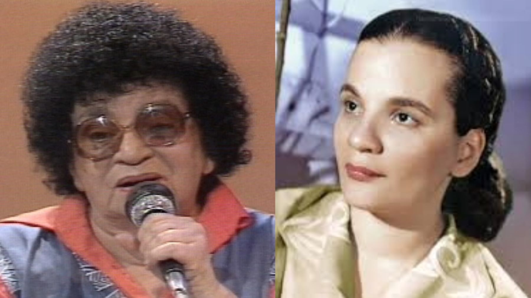 Aracy de Almeida, jurada de calouros no programa Silvio Santos na década de 1970 e sucesso no rádio nos anos 1930 (Reproduções)